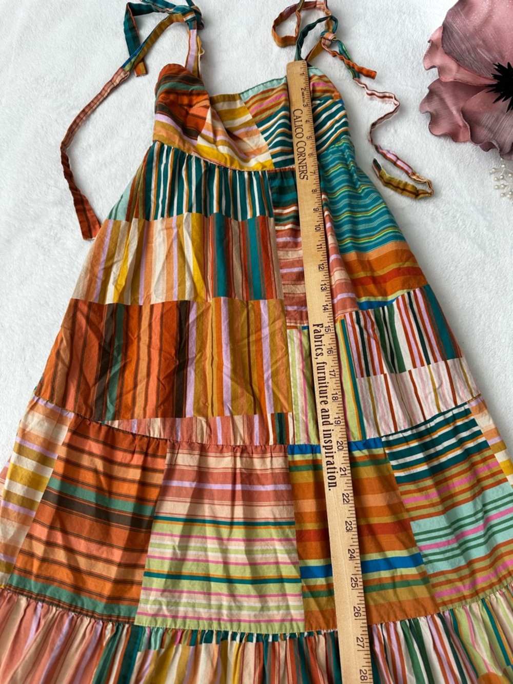 ALÉMAIS Sloane Tiered Midi Dress AUS 6 - Picture 5 of 14
